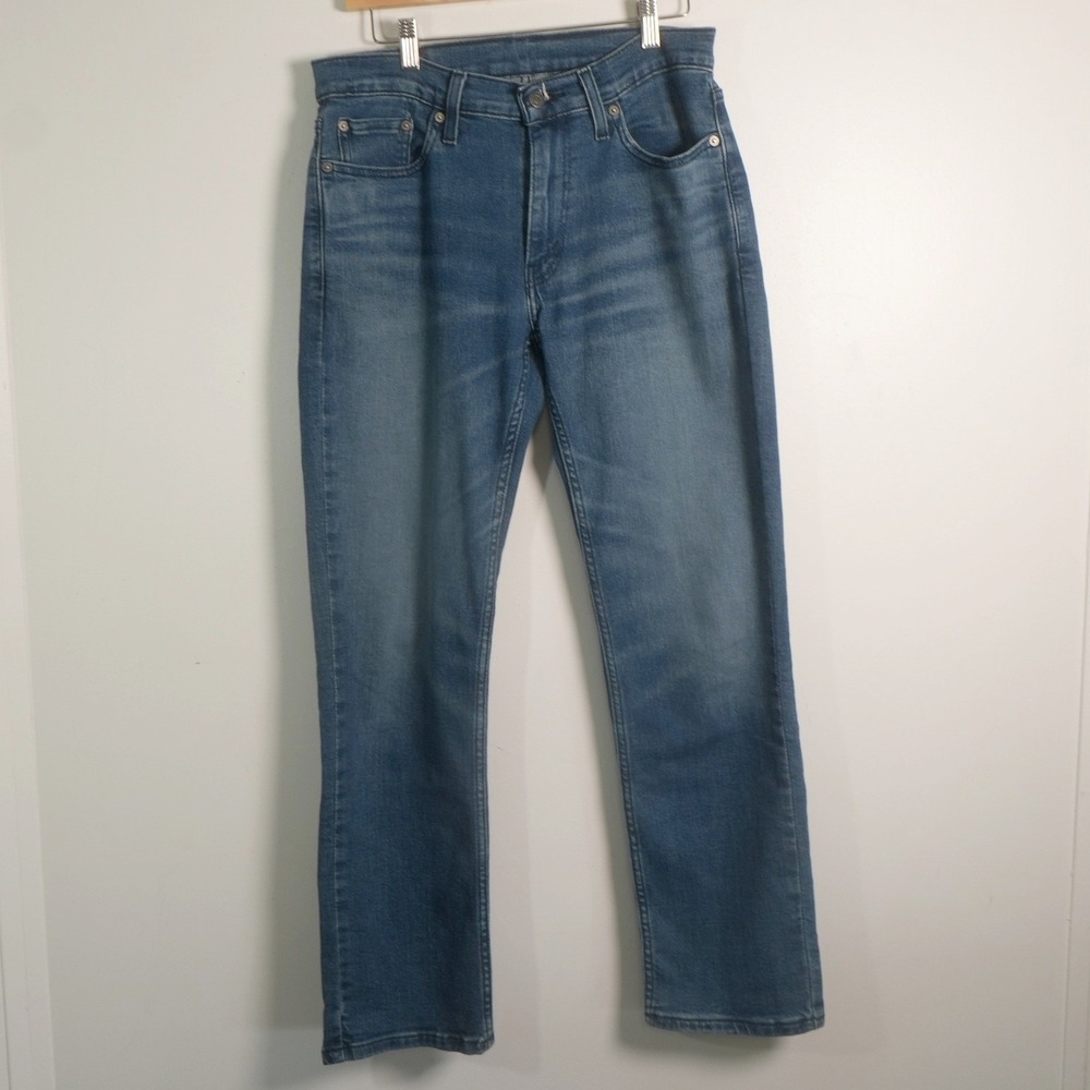 Levis 514 Straight Leg Jeans Womens 30x30 Medium Wash Blue Mid Rise Denim‎